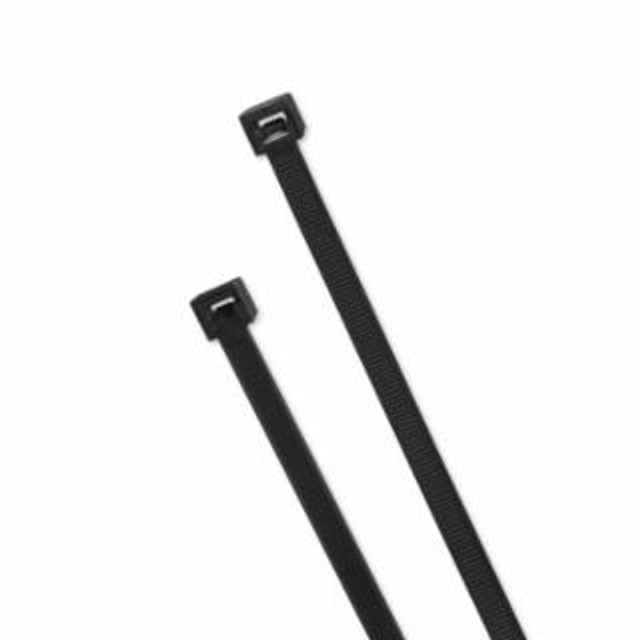 Elite Cold Weather Cable Ties, 50 lb Tensile Strength, 14.6 in L, Black, 100 Ea/Bag