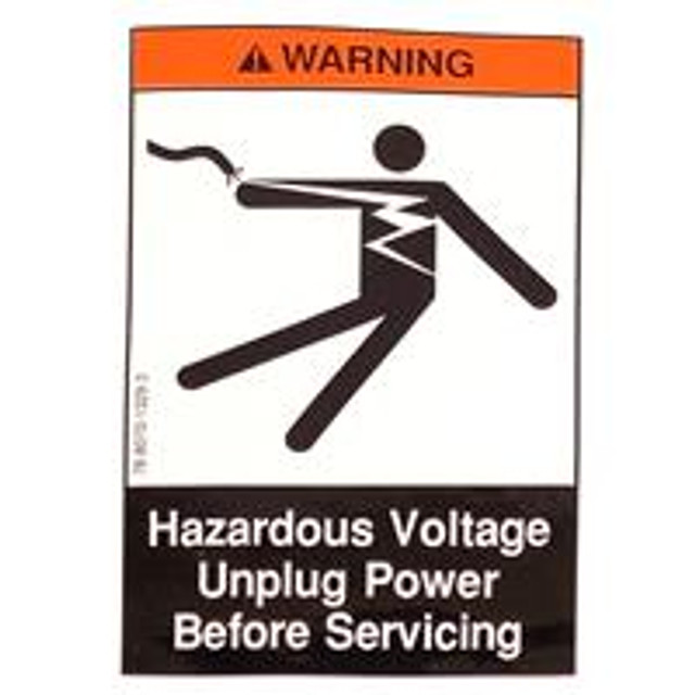 Label - Voltage Warning
