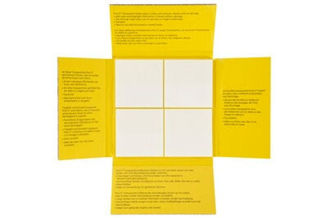 Post-it(R) Transparent Notes 600-TRSPT-SIOC, 2-7/8 in x 2-7/8 in (73 mm x 73 mm)