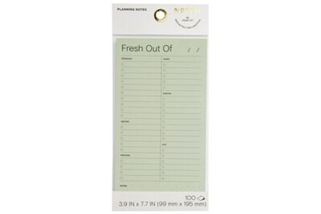 Noted by Post-it® Market Notes, green NTD6-48-2, 3.9 in x 7.7 in (99 mm x 195 mm)