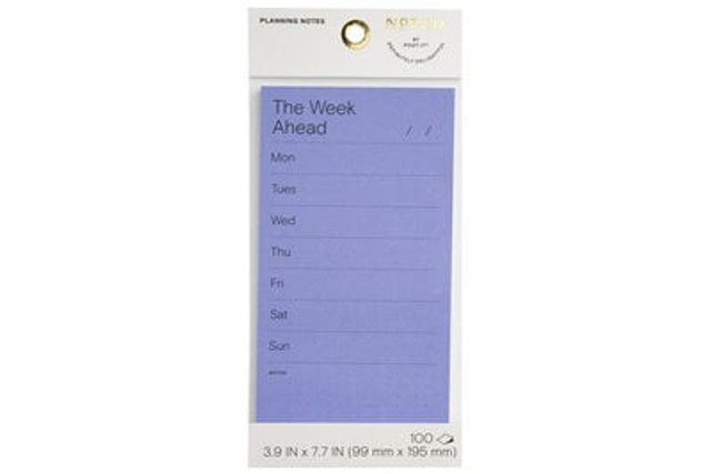 Noted by Post-it® Planning Notes, NTD6-48-3, blue 3.9 in x 7.7 in (99 mm x 195 mm)