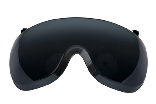 3M X5-SV02-CE Short Visor for X5000 Safety Helmet, Grey - Frontside