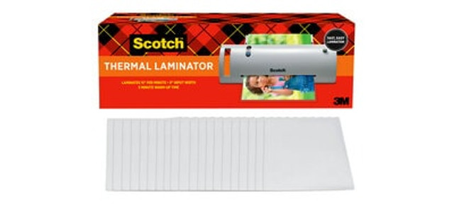 Scotch Thermal Laminator TL902VP, 1 Thermal Laminator with 20 Letter Size Pouches