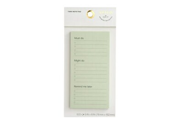 Noted by Post-it® List Notes, NTD6-36-2, green, 2.9 in x 5.7 in (73 mm x 144 mm)