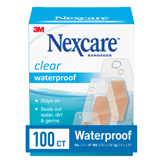 Nexcare Clear Waterproof 100 ct
