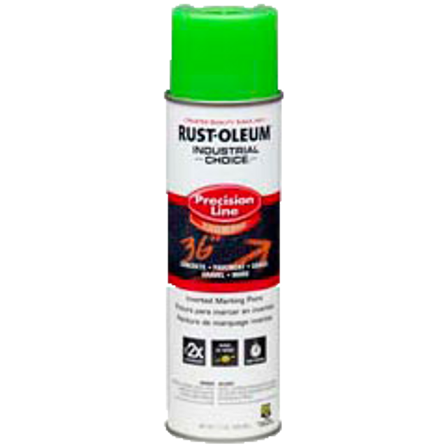 Industrial Choice M1400 Solvent-Based Construction Marking Paint 331782 Rust-Oleum | Fluorescent Green