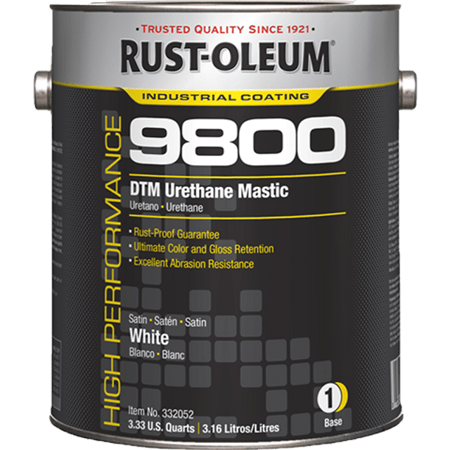 High Performance 9800 System DTM Urethane Mastic 332058 Rust-Oleum | Deep Satin