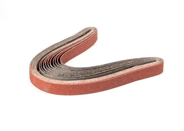 Ceramic Aluminum Oxide with Grinding Aid (9S-H), File Belts Ceramic Aluminum Oxide with Grinding Aid (9S-H),  1/2" x 12": Quick Ship Belts (shrink-wrapped) 61219