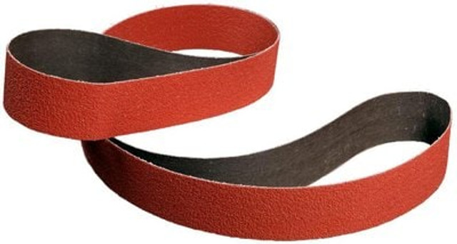 3M Cubitron II Cloth Belt 984F, 80+ YF-weight, 1/2 in x 18 in, Fabri-lok, Full-flex, Scallop A