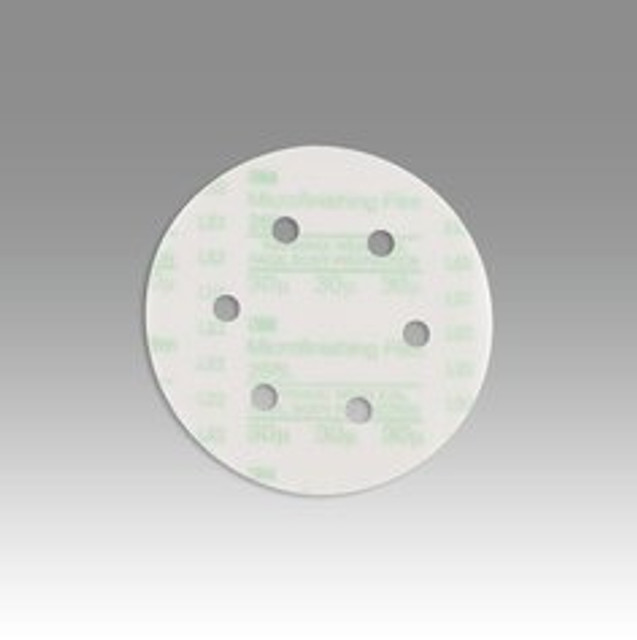 3M Microfinishing PSA Film Disc 268L, 60 Mic 3MIL, Type D, 6 in x NH,
D/F 6HL, Die 600HZ, 25/Carton, 500 ea/Case