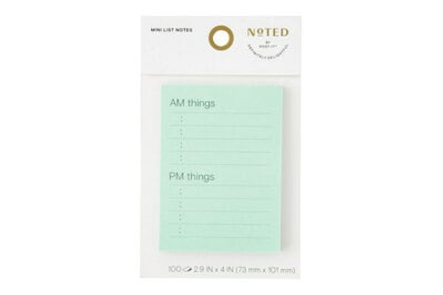 Post-it Mini List Notes NTDW-34-3, 4 in x 2.9 in (101 mm x 73 mm)