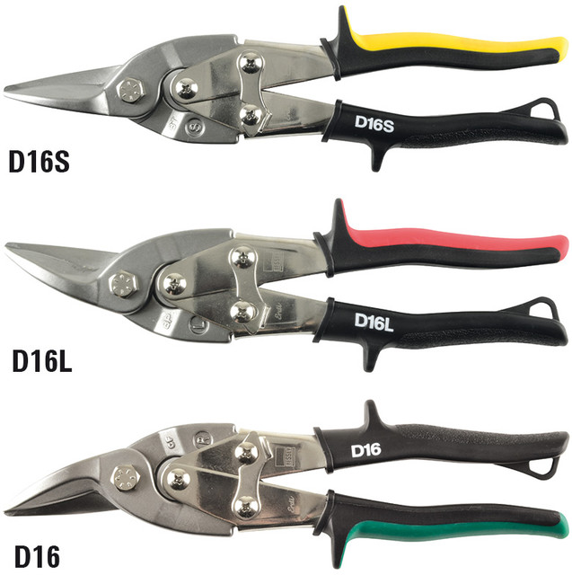 BESSEY industrial snips & cutters offer tradesmen the advantage of choosing fine quality at a competitive price. Quality in cutting tools means a sharper cut & a cutting edge with a longer life. BESSEY D16 series are the highest quality of any traditional style & size aviation snip. Blade hardness is a big part in a snips longevity, harder blades last longer. The cutting edge of the D16 series is even harder than the competitions so called "Special Hardened" version of their snip. BESSEY. Simply better.