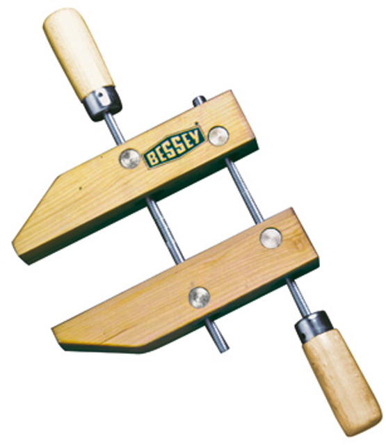 BESSEY parallel wood hand screw clamps, pair modern steel spindles & swivel nuts with traditional hardwood jaws & handles. For those that practice more traditional methods of woodworking. BESSEY. Simply better.