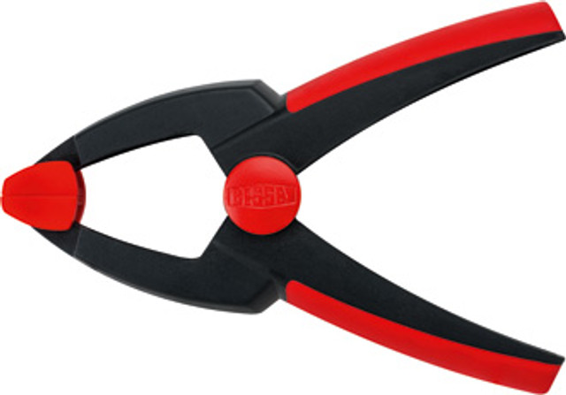 Spring clamps are convenient wherever relatively light pressure is adequate and when speedy application and removal are important. Spring clamps are designed as a quick and easy answer to many clamping needs in the home, workshop or on the job site. The XC series is BESSEY's line of plastic spring clamps. They are made from durable, light weight polyamide compound with soft cushion-grip inserts in the handles. That are available in a wide range of sizes including 2 with a needle nose design. BESSEY. Simply better.