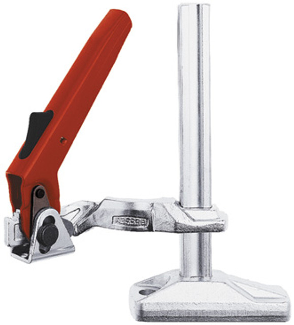 The BESSEY BS6N  table clamp has a leaver handle with a ratcheting mechanism for controlled, fast and vibration proof clamping. Ideal for machines equipped with “T” slots. Mounting hole accepts 5/8” diameter bolts. Tilting and height-adjustable for quick positioning.


 BESSEY. Simply better.