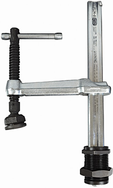 The BESSEY FC24-8 clamp may be used in 3 distinctive ways. In a non-rotating fixed position, in a fixed position with 360° rotation, or as a removable clamping fixture with full 360° rotation. Installing extra outer bushing assemblies into your set-up table allows for quick re-positioning of this clamp. BESSEY. Simply better.