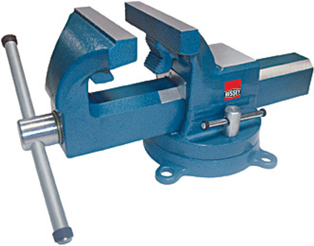 The BESSEY industrial bench vise series sets new standards for durable work holding. 100% guaranteed unbreakable drop forged moveable jaws, stationary base and base (*) for the toughest jobs. Adjustable perfect parallel jaw design provides precision clamping. Sliding guides enhance protection against contamination. Large capacity drop forged pipe jaws are welded in place.  BESSEY. Simply better.