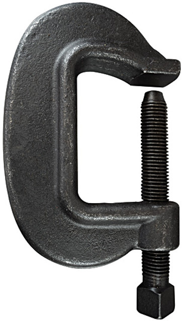 The heaviest & strongest of the drop-forged c-clamps. The BESSEY Heavy Service series of clamps are sometimes referred to as "bridge clamps". These are made for the heaviest of steel construction & fabrication projects. Heavy square head on end of spindle designed to be used with wrenches & power tools - they do not have sliding pin T-handles like lesser clamps. BESSEY. Simply better.