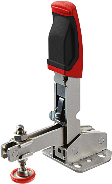 The power to be in position fast! The Auto-Adjust Toggle Clamp series from BESSEY brings significant and positive innovation to the toggle clamp market. First, clamping force can be adjusted within a range of 25-250 lbs of pressure with the turn of an integrated pressure screw. Second, the clamp will auto-adjust to varying work piece heights without significant change in applied clamping force. Third, the holding capacity of the BESSEY toggle clamp relative to their size is quite high at 450 lbs. The combination of these features presents a strong argument for cost-savings, enhanced productivity and greater workplace safety. How? BESSEY toggle clamps can replace a broad range of competitive toggle clamp styles when a range of clamping force and capacity is required. This means lower tool inventories and enhanced set-up time. The clamps are also perceived to be safer for real-world applications where variations in work piece height can lead to applied clamping force being too high or too low (with the resulting safety hazards these conditions present). Ideal for job-shop operations or short-run set-ups; the BESSEY Auto-Adjust Toggle Clamps add value to any operation. BESSEY Simply better. BESSEY. Simply better.