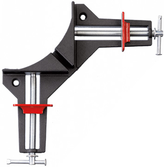 The WS1 miter clamp is made for light duty clamping. It's an economical option for assembly of 90° corners & "T" joints on work pieces up to 2-3/4 inches in width. Individually adjustable spindles allow you to join work pieces of different widths. BESSEY. Simply better.