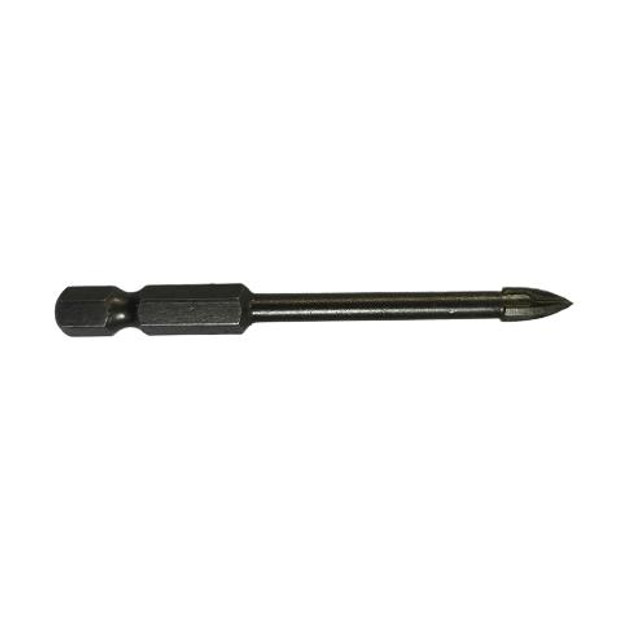 1/2"  Ct 4 Flute Glass & Tile Drill With Hex Shank