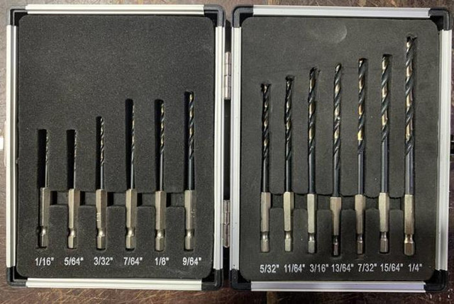 13 Piece Kfd Black And Gold Quick Change Hex Shank Drill Dril Set