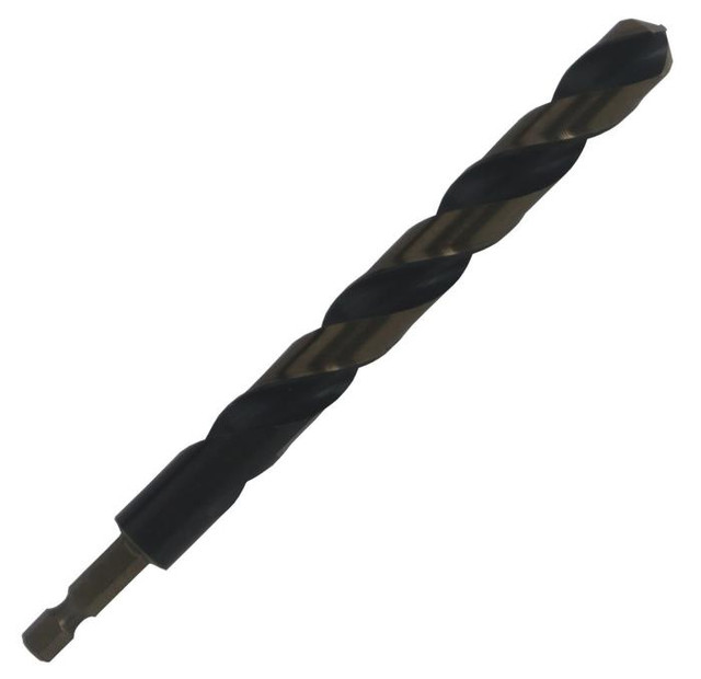 15/32 Kfd Black And Gold Quick Change Hex Shank Drill