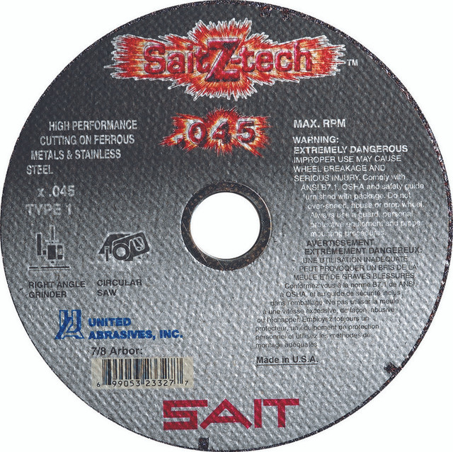 .045" Cutting Wheels Type 1/Type 41,Z-Tech High Performance,  Products 23328