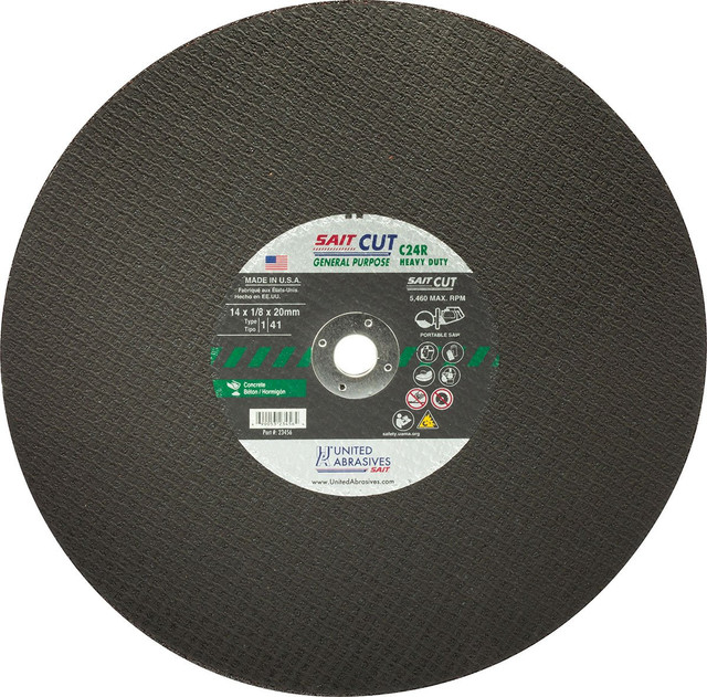 Large Diameter Portable Saw Cutting Wheels,C24R Concrete,  C24R 23413