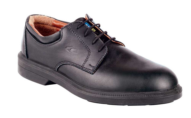 COULOMB SD EXECUTIVE SHOES BLACK LEATHER/STEEL TOE