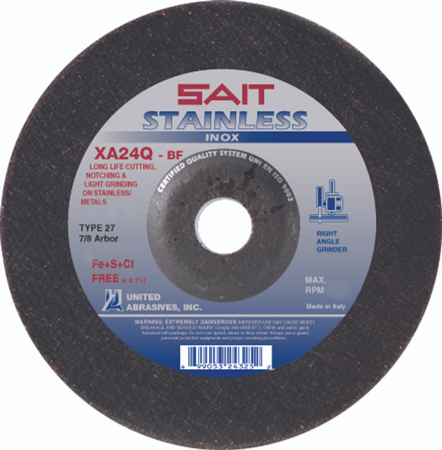 3/32" & 1/8" Cutting Wheels,XA24Q Contaminant-Free cutting on stainless steel,  Products 24320