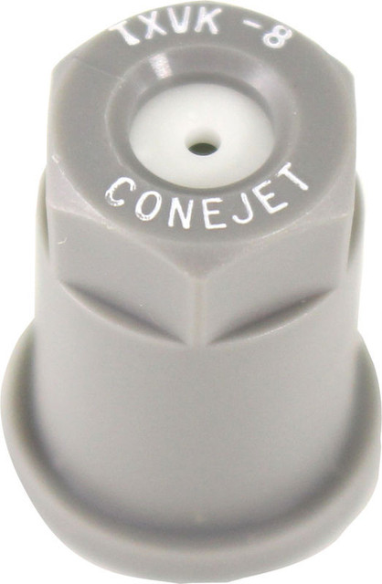 Smith Performance Sprayers 182939 #8 Gray Poly Conical Nozzle Tip With Ceramic Insert: .13 Gpm- 80¡ Fan; Txvk8