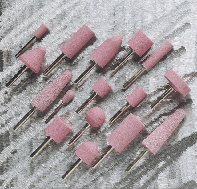 Mounted Points,A60R Vitrified Mounted Points,  "B" Shapes: For Light Deburring Applications 27110