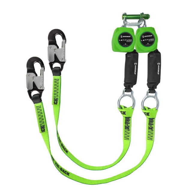 Latitude Tie-Back 6' Dual Web SRL-P: 9013, 37" SL Tie-Back, Alu Snap Hooks