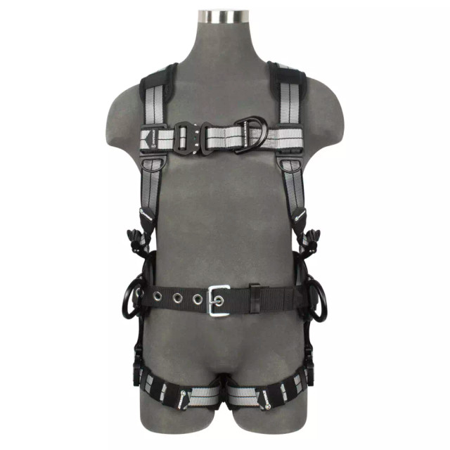 PRO+ Slate Construction Harness: Alu 3D, Alu QC Chest, Alu FD, Alu QC Legs
