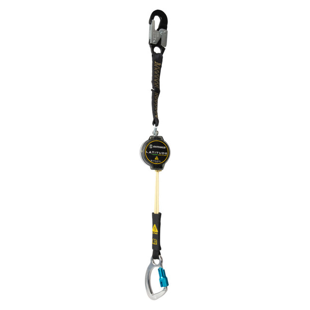 Latitude Pro Arc Flash 7' Single Web SRL-P: 13" Aramid Ext. w/Alu Snap Hook, Alu Captive Eye Carabiner