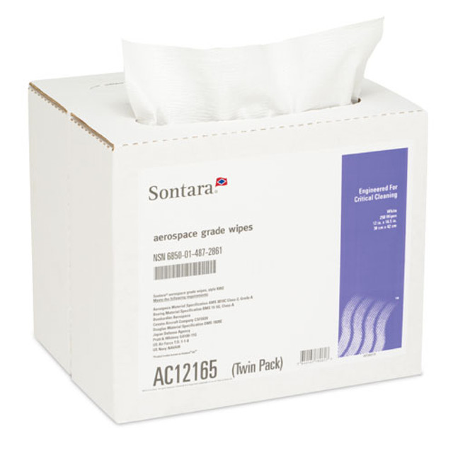 Sontara EC Wiper, Interfold In Box - Blue - Strobels Supply