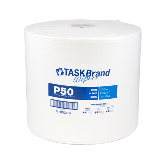 TaskBrand P50 Hydrospun Jumbo Roll - White