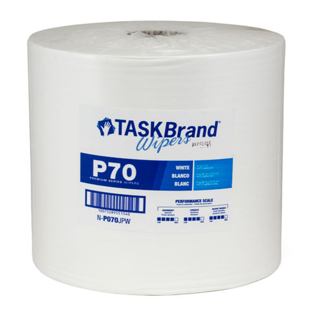 TaskBrand P70 Hydrospun Jumbo Roll - White