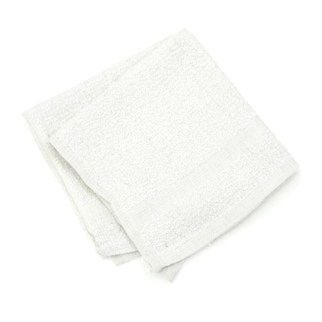 New Terry Wash Cloths - White