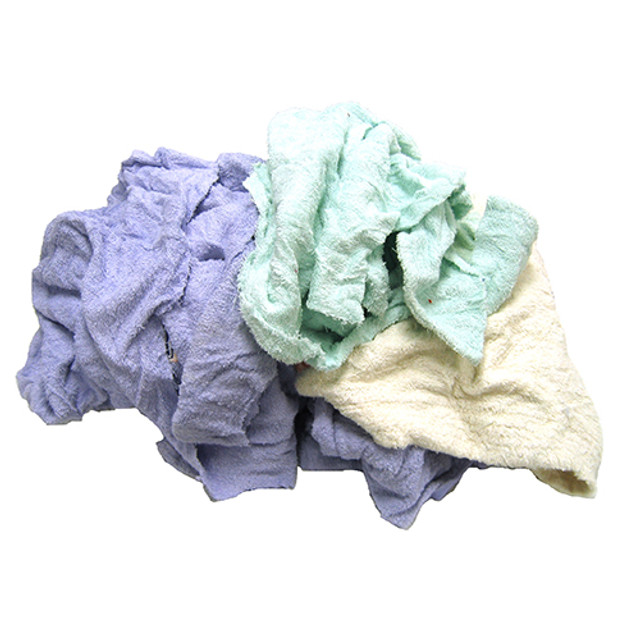 Reclaimed Terry Towel & Robe Rags - Assorted Colors 515-25