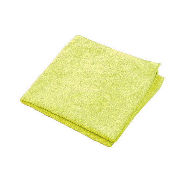 MicroWorks Standard Microfiber Towel,12" x 12" - Yellow