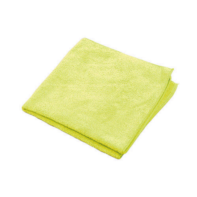 MicroWorks Value Microfiber Towel, 16" x 16" - Yellow