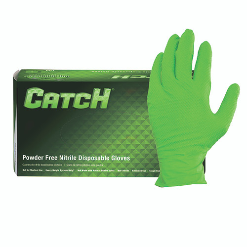 ProWorks CATCH Nitrile Disposable Gloves With Pyramid Grip Texture