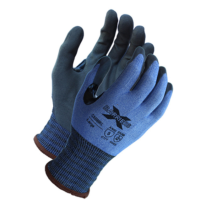ProWorks Coated Cut Resistant Gloves, A5, 18G, Blue/Gray - Blue/Gray GCX18A5BL