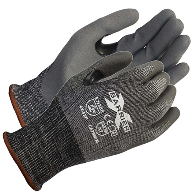 ProWorks Coated Cut Resistant Gloves,A7, 18G, Dark Gray/Gray - Dark Gray/Gray GCX18A7GL