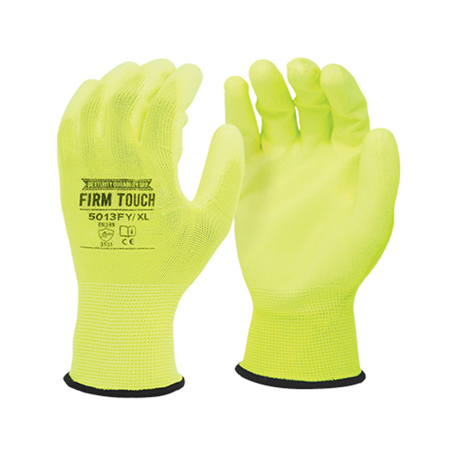 ProWorks Polyurethane Coated, 13 Gauge - HI-VIZ Yellow GCP13YL