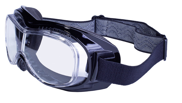 Mach-1 A/F Over The Glasses Motorcycle Goggles Gloss Black Smoke