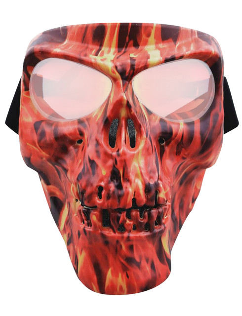 Skull Mask Flame CL GTR Skull Full Face Mask