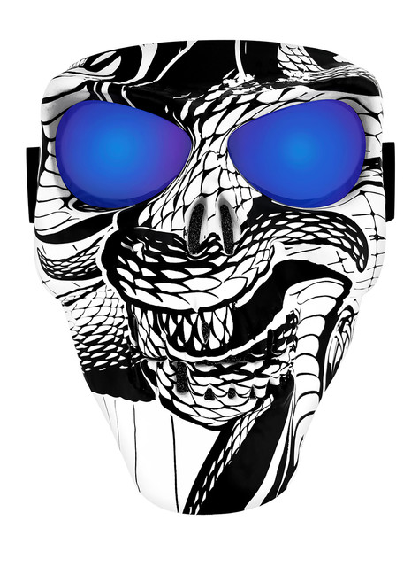 ドクロ顔 Skall face sr PSA10 Skull Mask Snake GTR Skull Full Face Mask - Strobels Supply